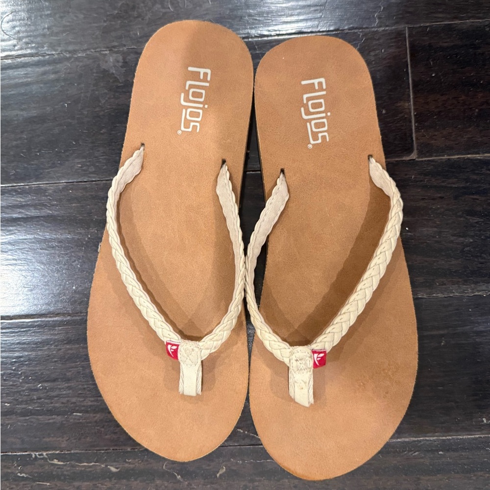 Flojos Women's Braided Tan Sandals